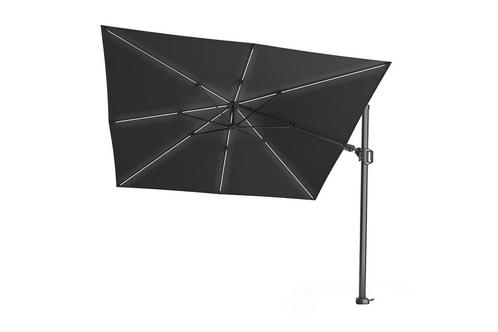 Platinum Challenger Zweefparasol T2 Premium Glow 3x3 m. -, Tuin en Terras, Parasols, Zweefparasol, Nieuw, Kantelbaar, Verzenden