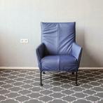 4 Montis Charly fauteuils kobaltblauw - zwart onderstel., Huis en Inrichting, Fauteuils, Nieuw, Leer, Ophalen