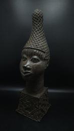 Prachtig hoofd, koningin-moeder. - bini /edo - Nigeria, Antiek en Kunst
