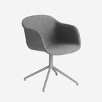 Nieuwe Muuto Fiber swivel eetkamerstoel 4x, Huis en Inrichting, Stoelen, Nieuw, Grijs, Vier, Kunststof