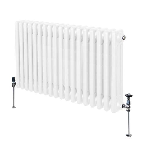 Traditionele 3 Kolom Radiator - 600 x 832mm - Wit, Doe-het-zelf en Verbouw, Verwarming en Radiatoren, Verzenden