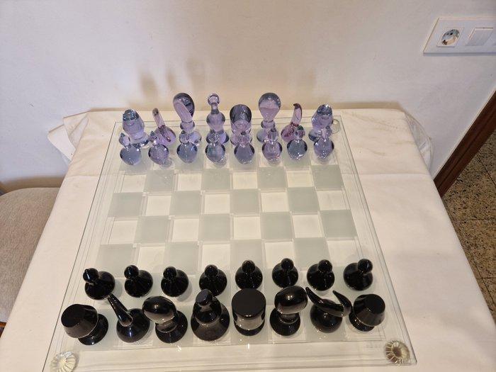 Schaakspel - cristal Murano, Antiek en Kunst, Antiek | Glas en Kristal