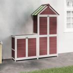 vidaXL 2-delige Tuinschuurset massief grenenhout, Tuin en Terras, Tuinhuizen, Verzenden, Nieuw