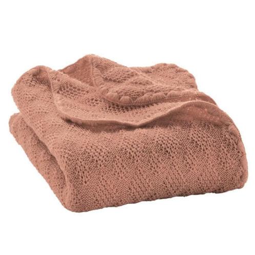 Disana - wollen (wikkel)deken 80x100cm gebreid Roze, Kinderen en Baby's, Dekens, Slaapzakjes en Inbakerproducten