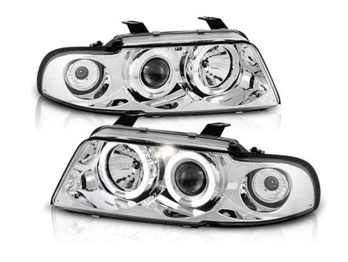 Angel Eyes koplamp units Chrome geschikt voor Audi A4, Auto-onderdelen, Verlichting, Nieuw, Audi, Verzenden
