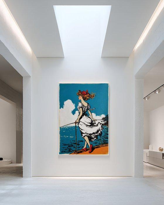 Flavia Delgado - LA BRISA DEL MAR XL (NO RESERVE), Antiek en Kunst, Kunst | Schilderijen | Modern