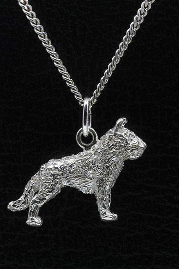 Zilveren Laekense herder ketting hanger - groot, Sieraden, Tassen en Uiterlijk, Kettinghangers, Verzenden