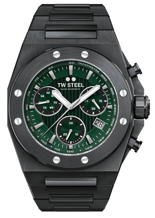TW Steel CE4081 CEO Tech chronograaf horloge 45 mm, Sieraden, Tassen en Uiterlijk, Horloges | Heren, Staal, Nieuw, Staal, Overige merken