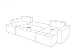 Slaapbank met opbergruimte Pom | U-bank | L- Bank | Zitbank, Verzenden, Nieuw
