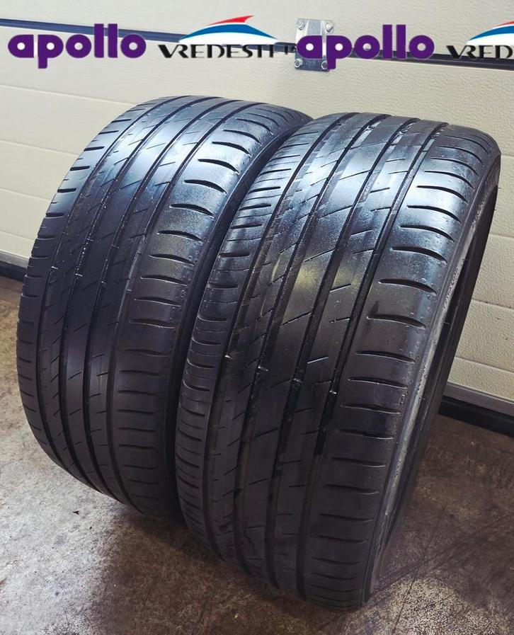 2x 205 40 R17 APOLLO 7.5 en 6.5 a 7mm €60 P.S GEMONTEERD, Auto-onderdelen, Banden en Velgen, 17 inch, Zomerbanden, 205 mm, Personenwagen