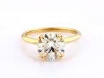 Ring - 14 karaat Geel goud - 3.02ct. tw. Diamant (Lab-grown), Nieuw