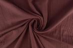 40 meter mousseline stof - Donker oud roze - 135cm breed, 120 cm of meer, Ophalen of Verzenden, Katoen, Roze