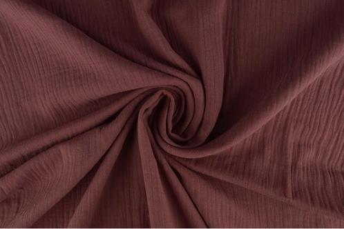 40 meter mousseline stof - Donker oud roze - 135cm breed, Hobby en Vrije tijd, Stoffen en Lappen, 120 cm of meer, 200 cm of meer