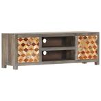 vidaXL Tv-meubel 120x30x40 cm massief mangohout grijs, 100 tot 150 cm, Verzenden, Nieuw, Minder dan 100 cm