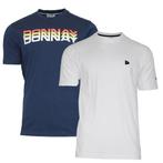 Donnay Donnay Heren - 2-Pack - T-shirt Daks + Vince - Navy &, Kleding | Heren, Verzenden, Nieuw