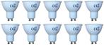 GU10 spot 10 stuks | PAR16 bajonetsluiting | LED 8W=48W | da, Verzenden, Nieuw