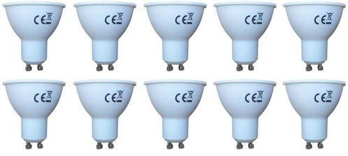 GU10 spot 10 stuks | PAR16 bajonetsluiting | LED 8W=48W | da, Huis en Inrichting, Lampen | Overige, Nieuw, Verzenden