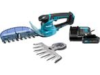 Makita UH201DWAX - Buxus-/grasschaar - 12 V - 20 cm, Verzenden, Zo goed als nieuw