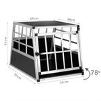Hondentransportbox M 70x54x51cm Aluminium (Huisdieren), Dieren en Toebehoren, Nieuw, Verzenden