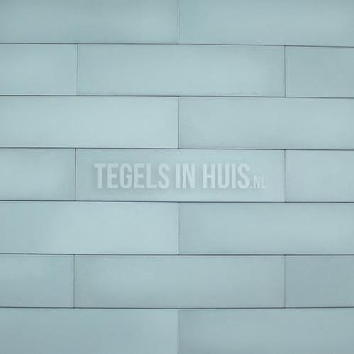 Vloertegel / wandtegel stromboli mat licht blauw 9,2x36,8, Doe-het-zelf en Verbouw, Tegels, Vloertegels, Nieuw, 10 m² of meer