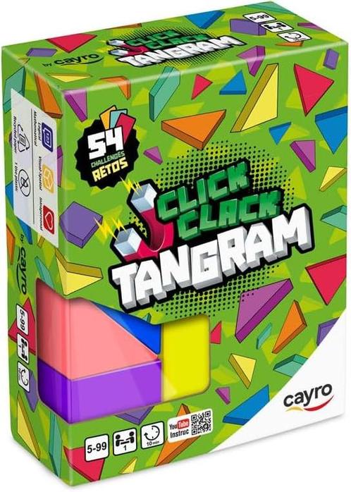 Click-Clack Tangram | Cayro - Puzzels, Hobby en Vrije tijd, Denksport en Puzzels, Nieuw, Verzenden