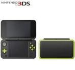 New Nintendo 2DS XL Zwart & Lime + Mario Kart 7 Zeer Mooi, Ophalen of Verzenden, Zo goed als nieuw