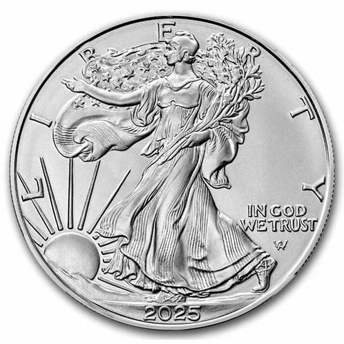 American Eagle 1 oz 2025, Postzegels en Munten, Munten | Amerika, Midden-Amerika, Losse munt, Zilver, Verzenden