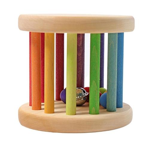 Grimms - Houten Regenboog Rammelaar Groot 15cm, Kinderen en Baby's, Speelgoed | Overig