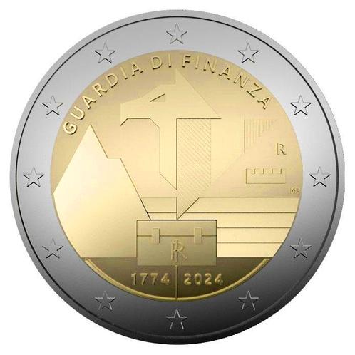 Italië 2 Euro Guardia di Finanza 2024 UNC, Postzegels en Munten, Munten | Europa | Euromunten, Verzenden