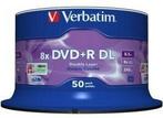 Verbatim DVD+R DL 8.5 GB Matt Silver 50 stuks, Computers en Software, Beschrijfbare discs, Verzenden, Nieuw