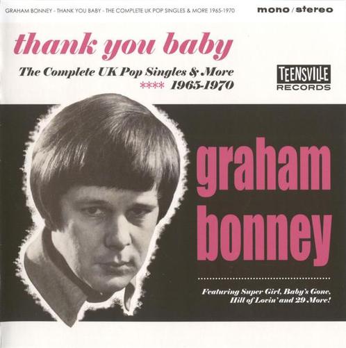 cd - Graham Bonney - Thank You Baby: The Complete UK Pop..., Cd's en Dvd's, Cd's | Overige Cd's, Zo goed als nieuw, Verzenden