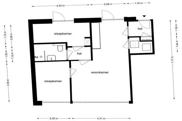 Appartement Langestraat in Winschoten, Huizen en Kamers, Huizen te huur, Via bemiddelaar, Groningen, Appartement