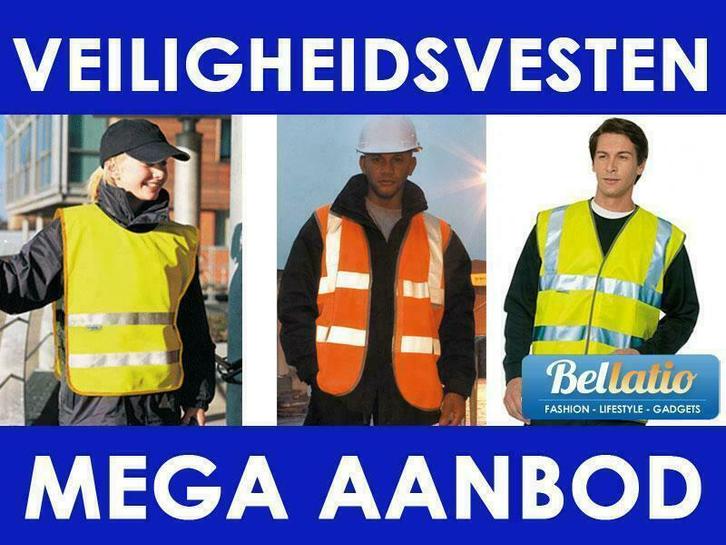 Polyester veiligheidsvest - Reflecterend - Geel - Oranje, Dieren en Toebehoren, Honden-accessoires, Nieuw, Ophalen of Verzenden