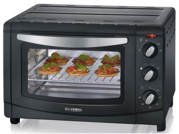 Veiling - SEVERIN 9560 - Mini-oven - 1500 W - 20 L - zwart -, Witgoed en Apparatuur, Ovens, Gebruikt