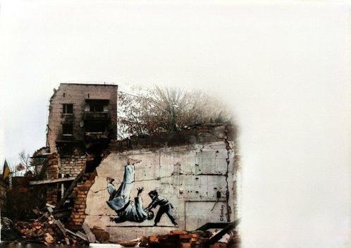 Banksy (1974) - UKRAINE BANKSY NTH NHX (FCKPTN), Antiek en Kunst, Kunst | Schilderijen | Modern