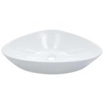 vidaXL Wastafel 58,5x39x14 cm keramiek wit, Verzenden, Nieuw