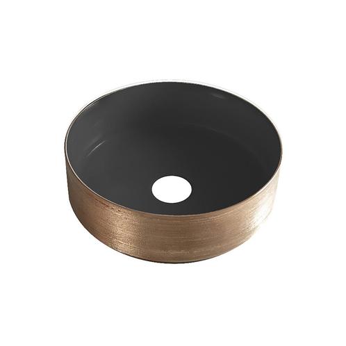 Waskom BWS Dink 36x36 Cm Rond Geborsteld Brons Koper / Mat, Doe-het-zelf en Verbouw, Sanitair, Overige typen, Nieuw, Ophalen of Verzenden
