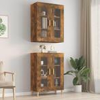 vidaXL Hangkast 69,5x34x90 cm gerookt eikenkleurig, Verzenden, Nieuw, 50 tot 100 cm, Minder dan 100 cm