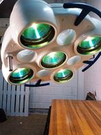 Plafondlamp - Vintage schaduwloze medische lamp - Glas,, Antiek en Kunst, Antiek | Lampen