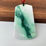 Natural jade landscape pendant - Gecertificeerde Jadeïet