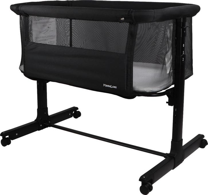 MamaLoes Noé Zwart Co-Sleeper Wieg aan Bed, Kinderen en Baby's, Babywiegjes en Ledikanten, Nieuw, Verzenden