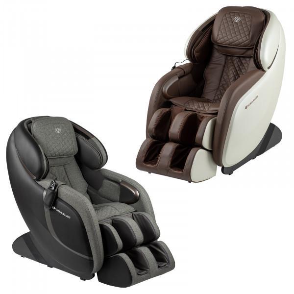 Taurus Wellness Massagestoel XL wit & bruin, Sport en Fitness, Massageproducten, Nieuw, Verzenden