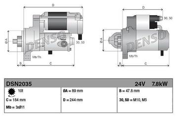 Starter Cummins 7.8 kw beschikbaar voor biedingen