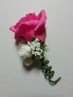 Corsage Roos Fuchsia NeonPink CEM 29 Maatwerk corsage, Hobby en Vrije tijd, Ophalen of Verzenden, Nieuw