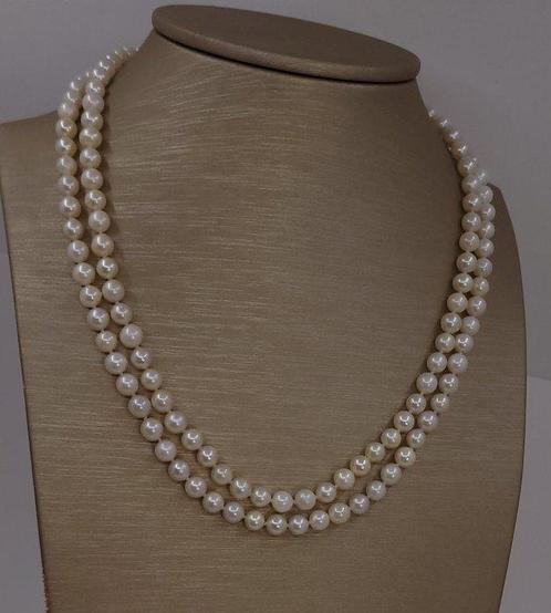 Zonder Minimumprijs - Halsketting 5x5,5mm Akoya-parels, Sieraden, Tassen en Uiterlijk, Kettingen