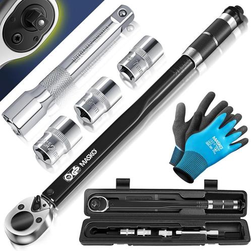 MASKO® Momentsleutel - 6-delig set - 40-210Nm - Zwart, Doe-het-zelf en Verbouw, Gereedschapskisten, Nieuw, Verzenden