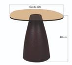 Brix Mylon Brown 50cm-31527, Huis en Inrichting, Tafels | Sidetables, Ophalen of Verzenden, Nieuw