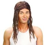 Pruik Jamaica met dreadlocks bruin, Ophalen of Verzenden, Nieuw