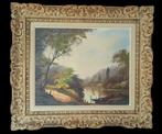 Franse school (XX) - Rêver au bord du lac, Antiek en Kunst