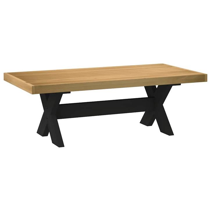 vidaXL Salontafel NOAIN X-vormige poten 120x60x40 cm massief, Huis en Inrichting, Tafels | Salontafels, 100 tot 150 cm, Nieuw
